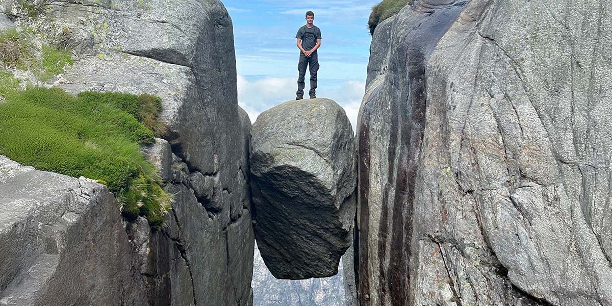 Laurens on vacation in Norway.